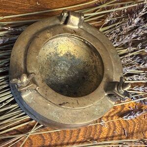 Vintage Nautical Porthole Brass Trinket bowl or Ashtray by Nanco Made in Taiwan